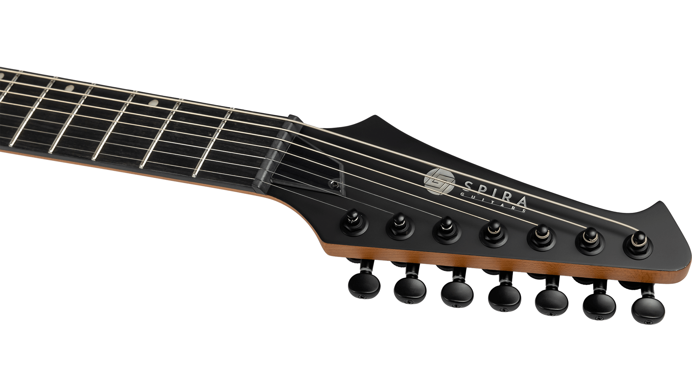 Spira Guitars S407 Mwr 7c Baryton 2h Ht Eb - Wine Red Satin - Bariton E-Gitarre - Variation 4