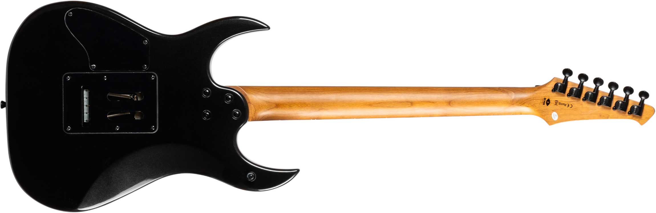 Spira Guitars S420 Bk 2h Fr Eb - Black - E-Gitarre in Str-Form - Variation 1