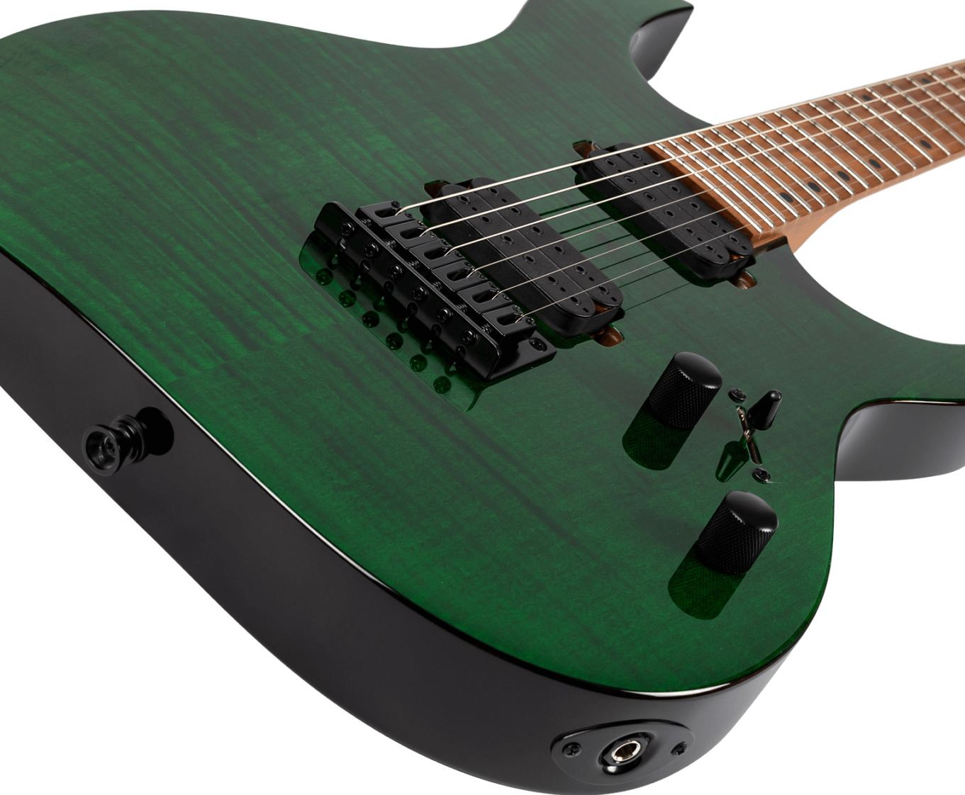 Spira Guitars S450 Tgr 2h Ht Mn - Trans Green - E-Gitarre aus Metall - Variation 3