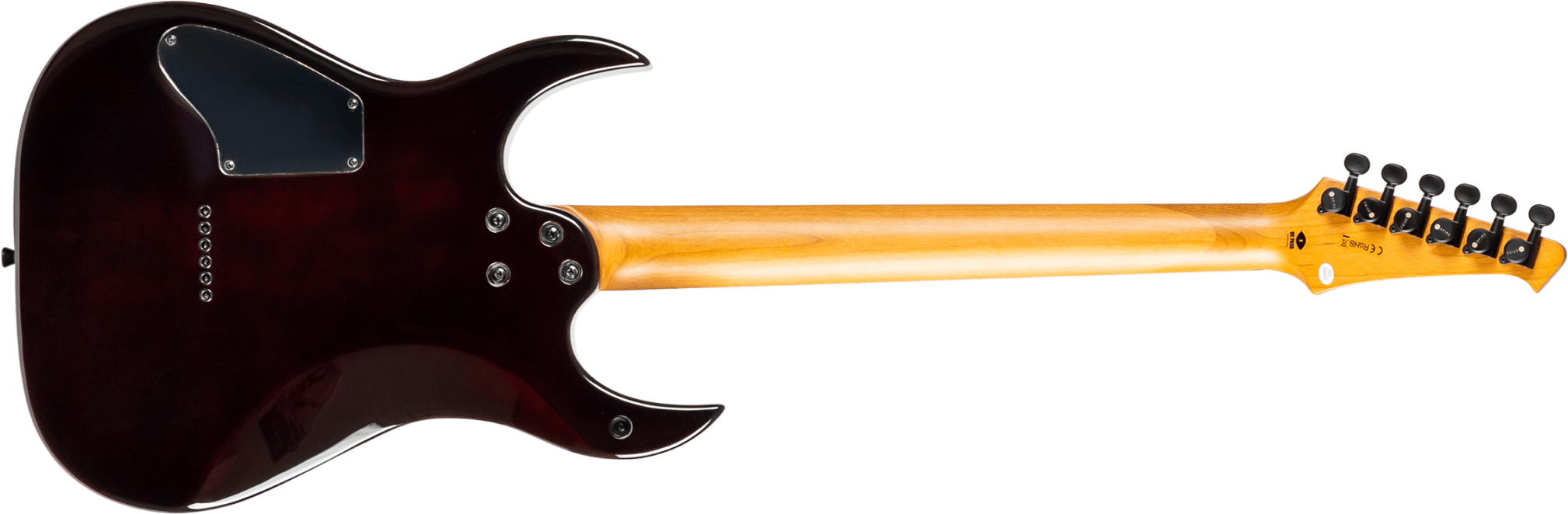 Spira Guitars S450 Trd 2h Ht Mn - Trans Red/black - E-Gitarre aus Metall - Variation 1