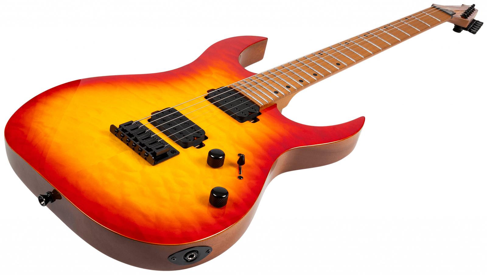 Spira Guitars S500 Qfb 2h Ht Mn - Fireburst - E-Gitarre in Str-Form - Variation 2