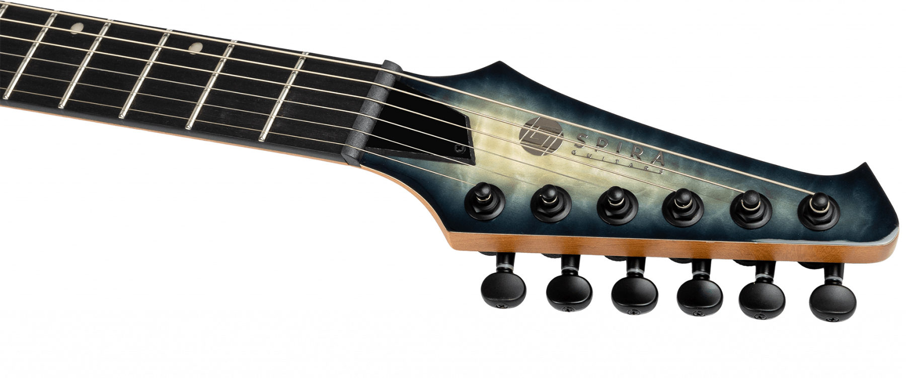 Spira Guitars S500q Gye E 2h Ht Eb - Trans Grey - E-Gitarre aus Metall - Variation 5