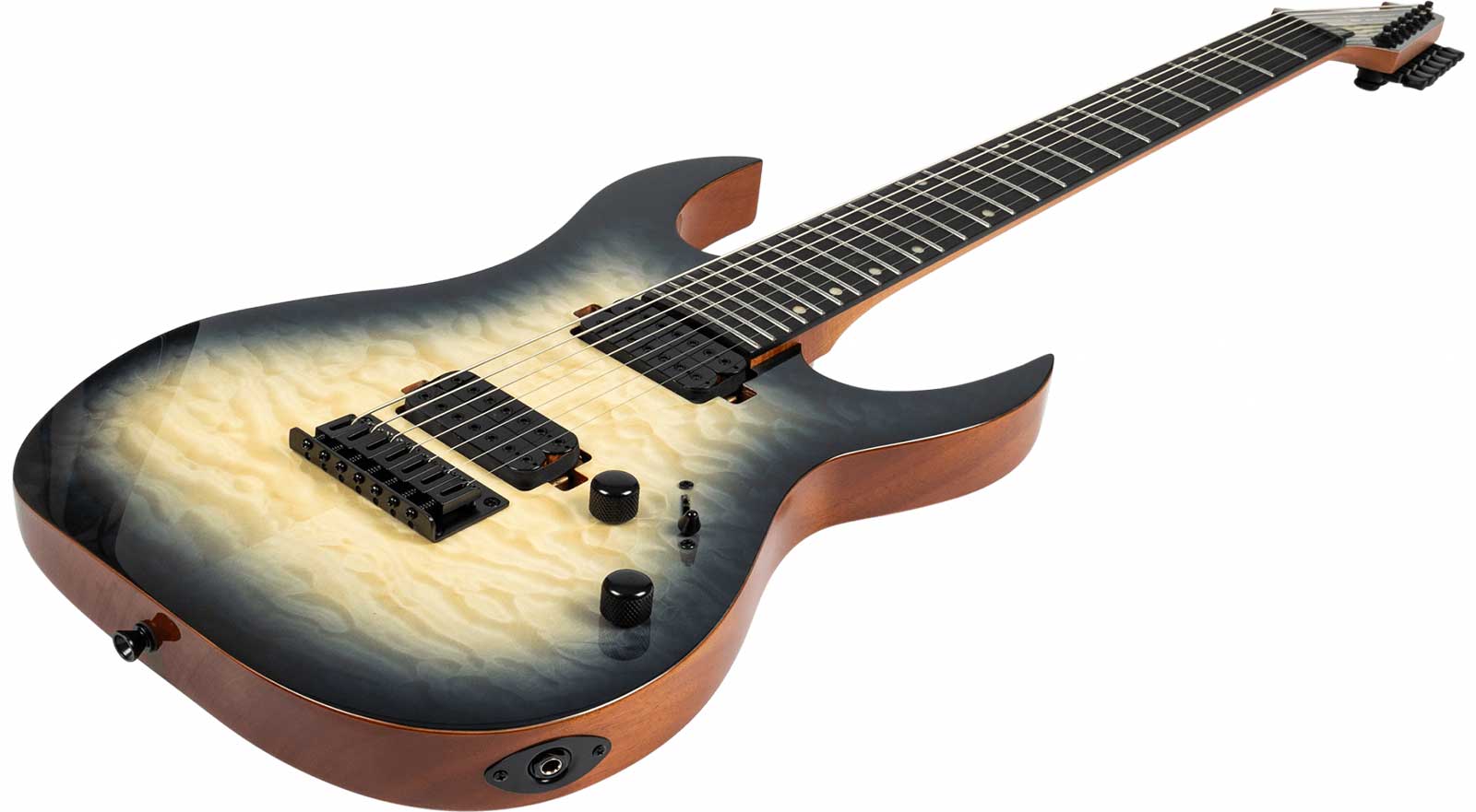 Spira Guitars S507 Qgy E 7c Baritone 2h Ht Eb - Trans Grey - 7-saitige E-Gitarre - Variation 3