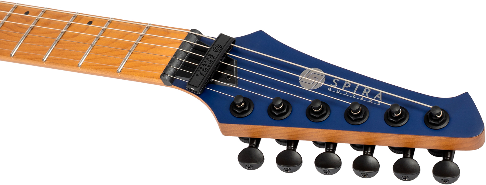 Spira Guitars S600 Abl 2h Ht Eb - Stained Blue - E-Gitarre in Str-Form - Variation 4
