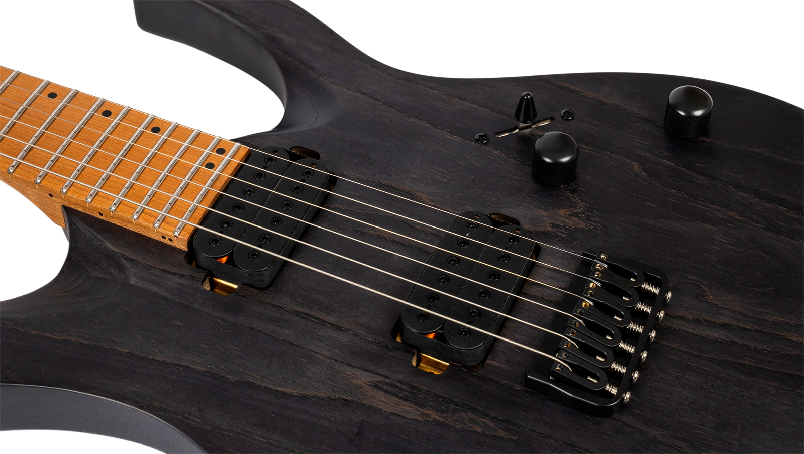 Spira Guitars S600 Agy 2h Ht Eb - Stained Dark Grey - E-Gitarre in Str-Form - Variation 3