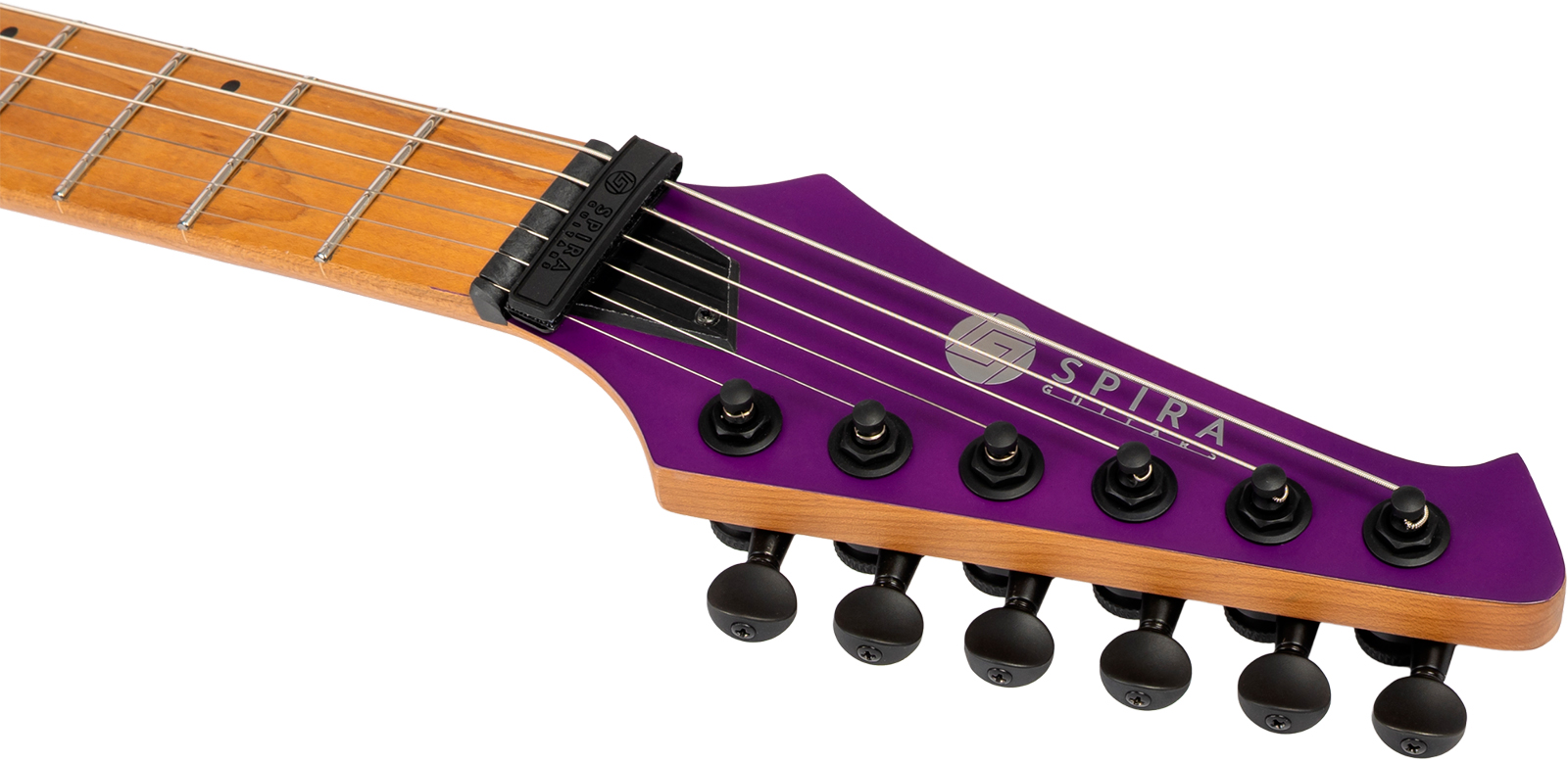Spira Guitars S600 App 2h Ht Eb - Stained Purple - E-Gitarre in Str-Form - Variation 4