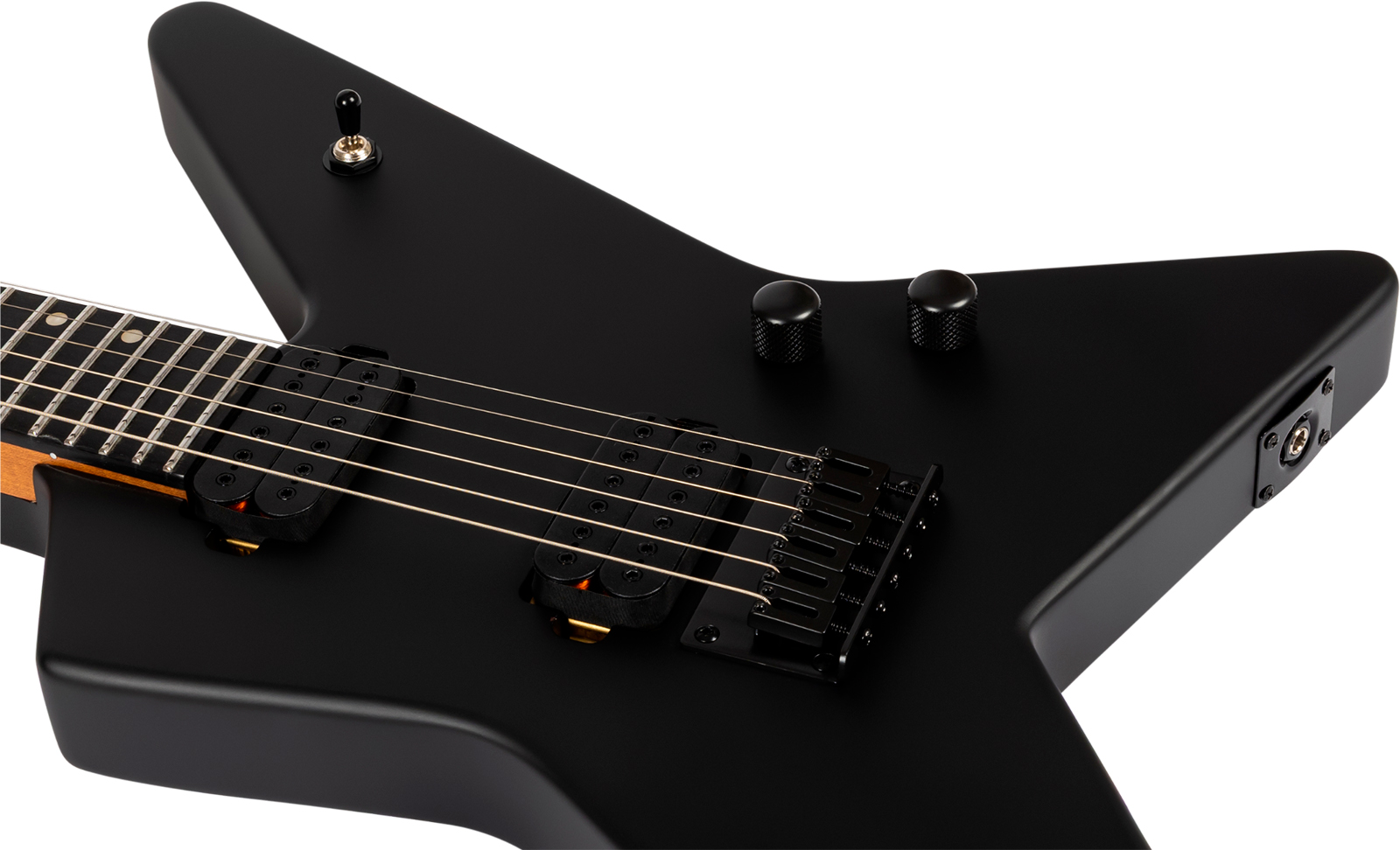 Spira Guitars Sr400 Mbk 2h Ht Eb - Black Satin - E-Gitarre aus Metall - Variation 3