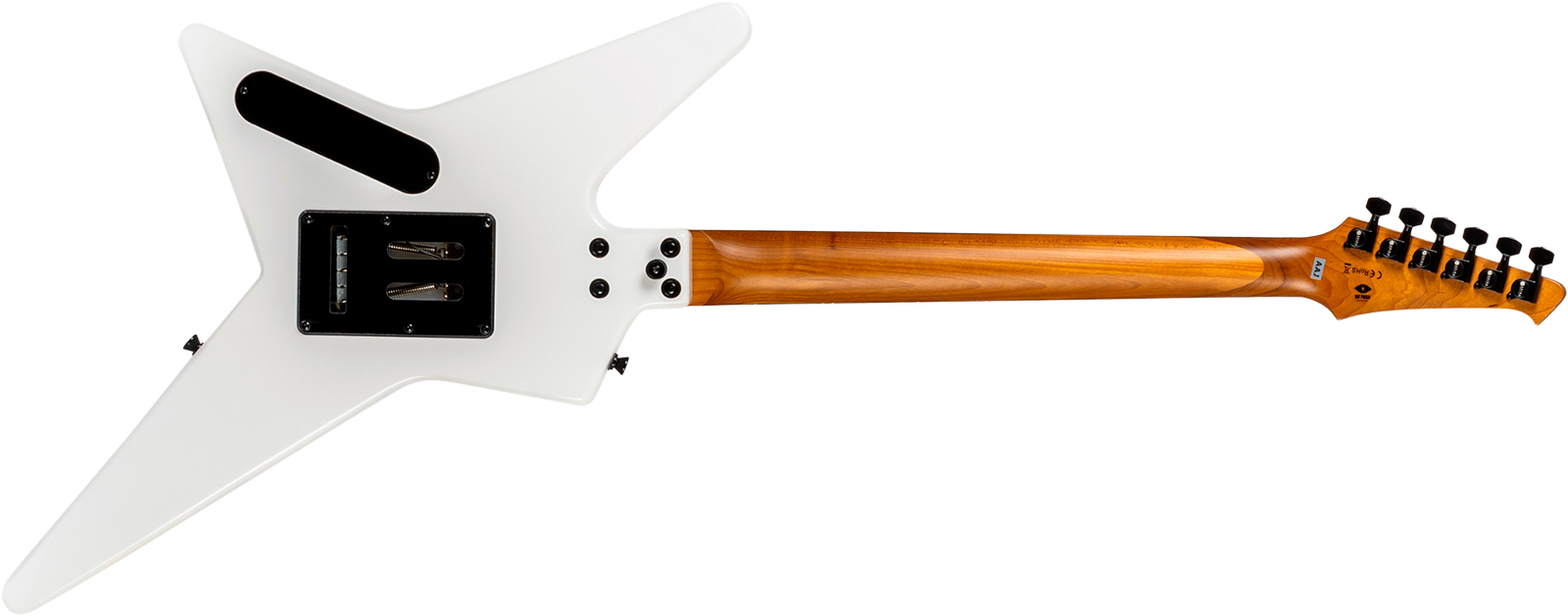 Spira Guitars Sr420 Wh 1h Fr Eb - White Satin - E-Gitarre aus Metall - Variation 1