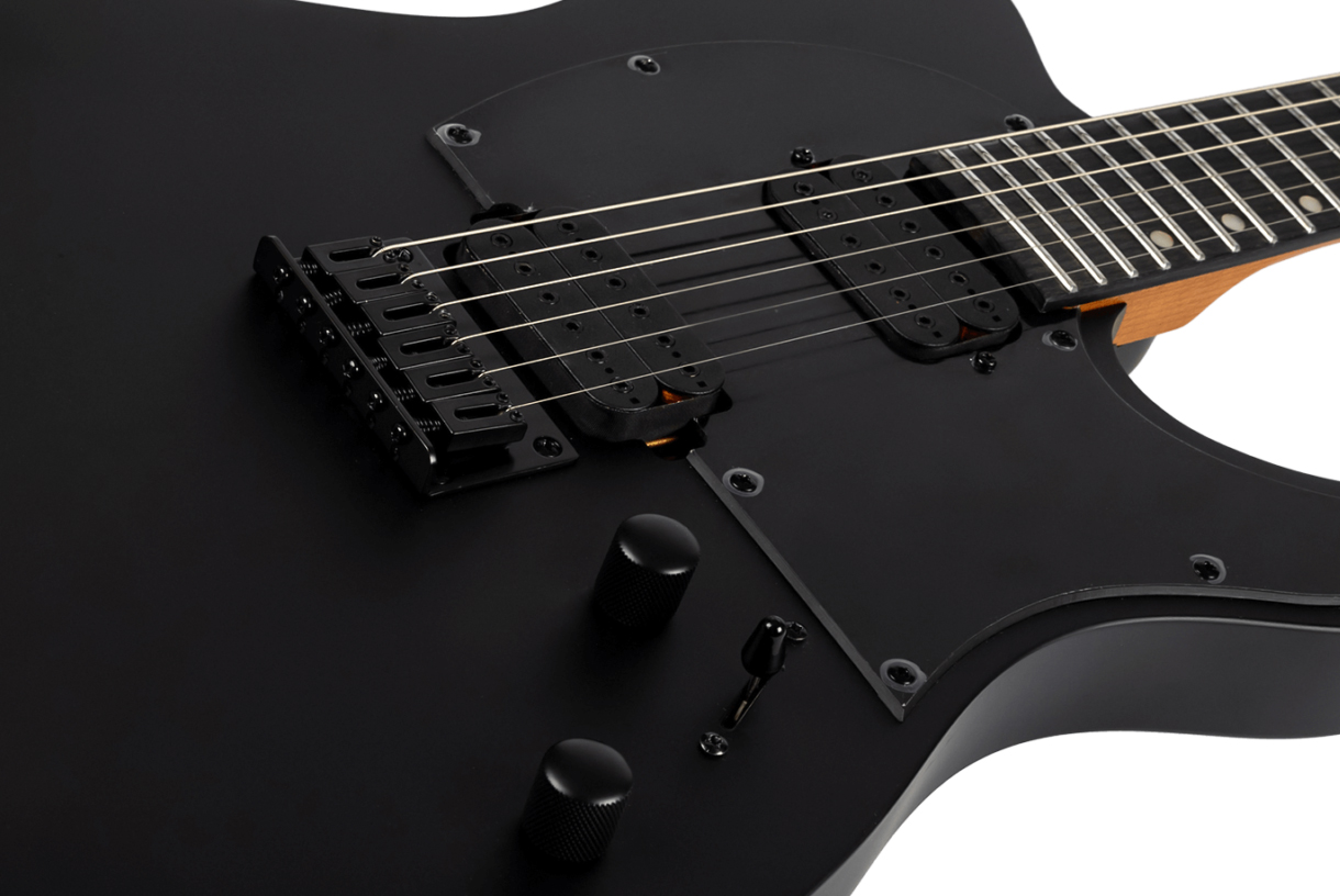 Spira Guitars T400 Mbk 2h Ht Eb - Satin Black - E-Gitarre aus Metall - Variation 3