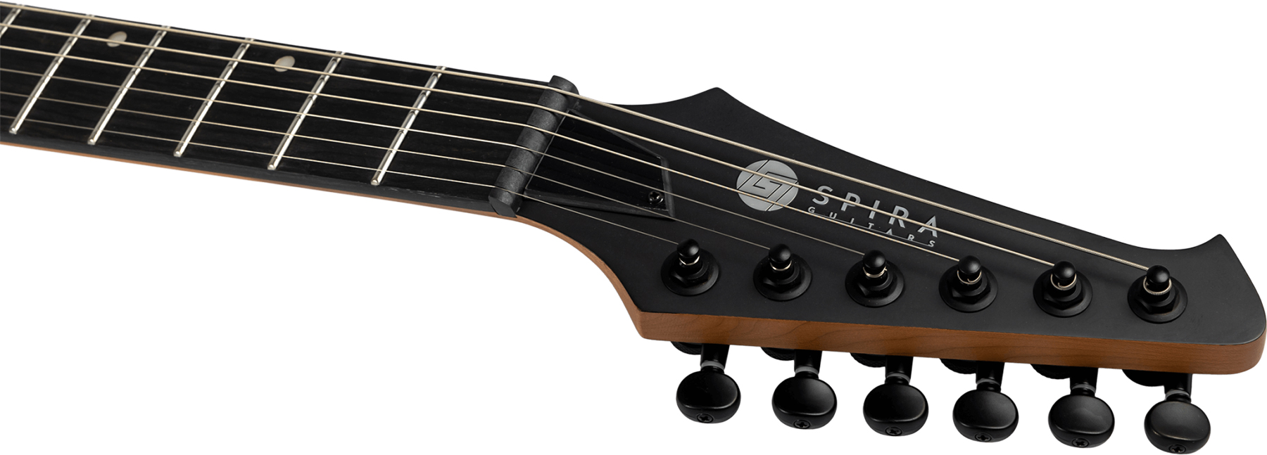 Spira Guitars T400 Mbk 2h Ht Eb - Satin Black - E-Gitarre aus Metall - Variation 4