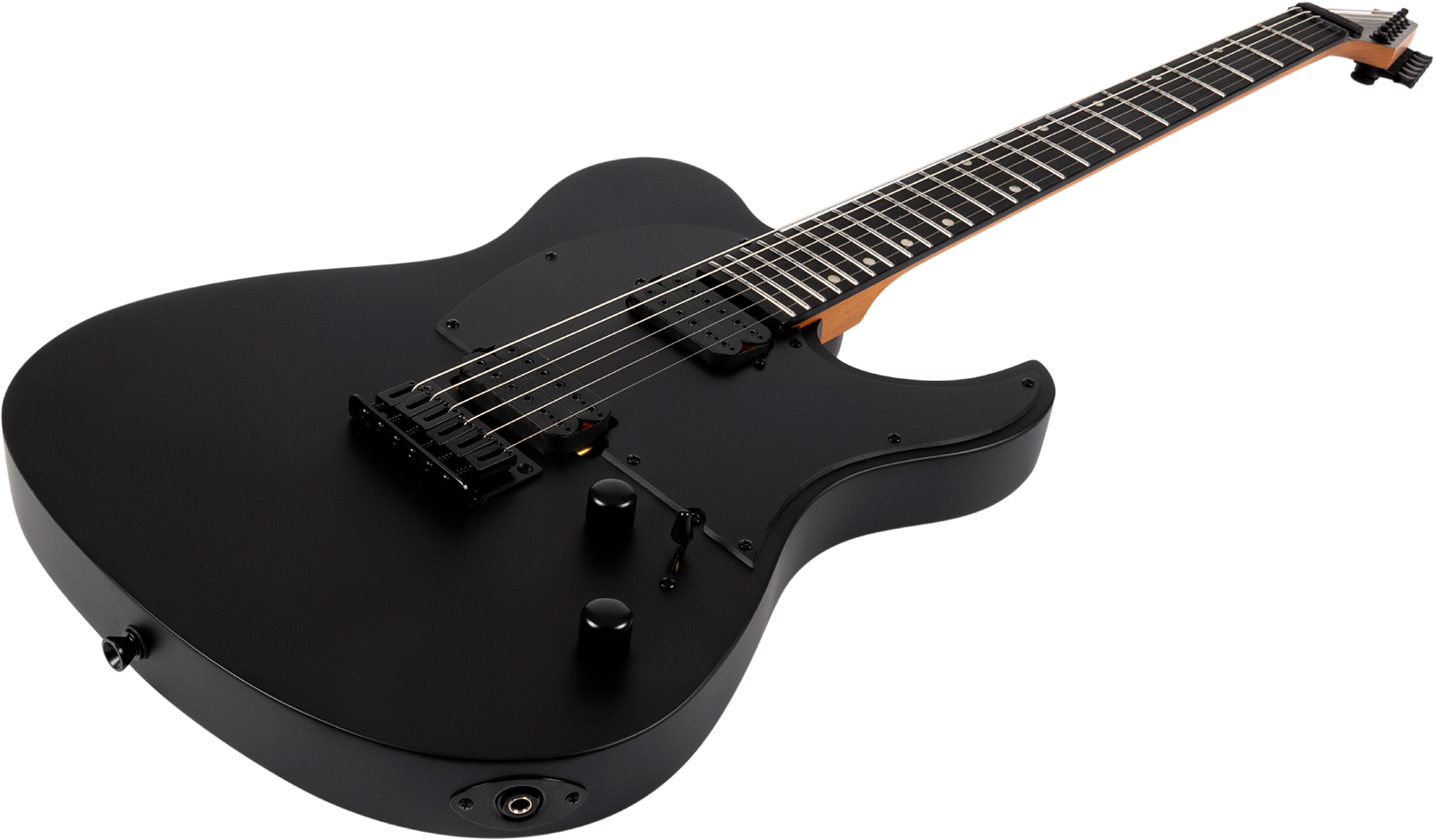 Spira Guitars T400 Mbk Baryton 2h Ht Eb - Black Satin - Bariton E-Gitarre - Variation 2