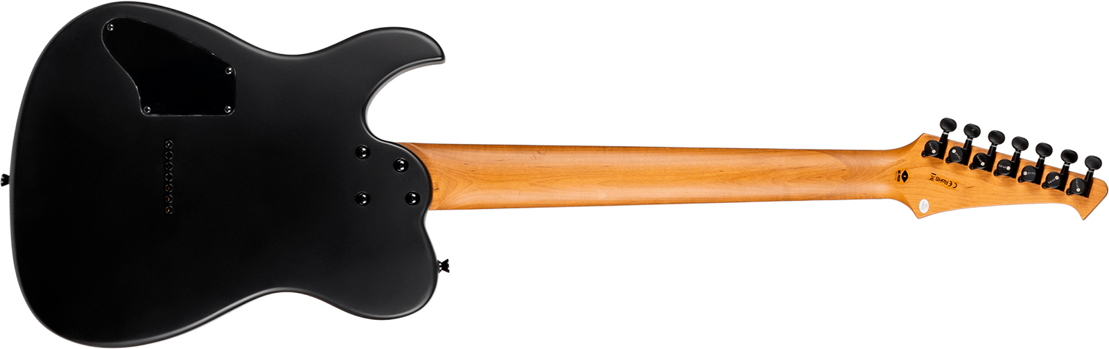 Spira Guitars T407 Mwh 7c 2h Ht Eb - Satin Black - Bariton E-Gitarre - Variation 1