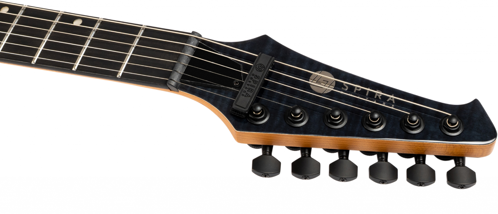 Spira Guitars T500 Tbk E 2h Ht Eb - Trans Black - E-Gitarre aus Metall - Variation 4