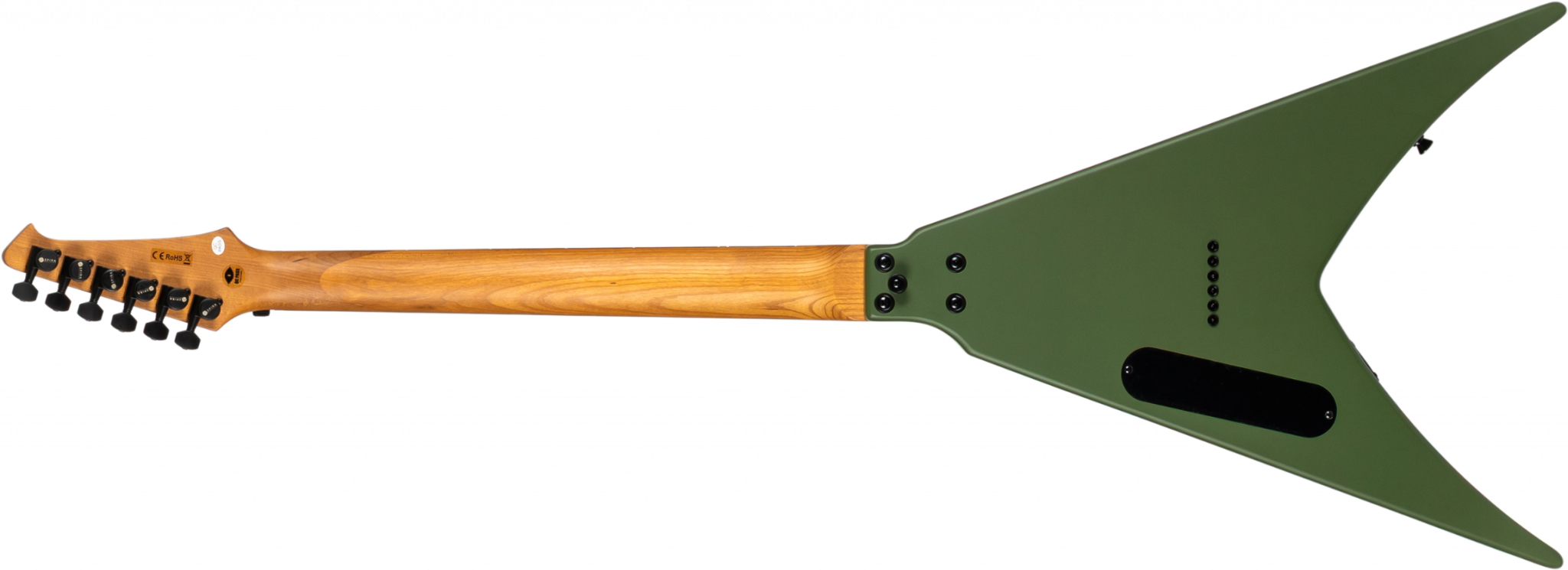 Spira Guitars V400 Mgr 2h Ht Eb - Satin Green - E-Gitarre aus Metall - Variation 1