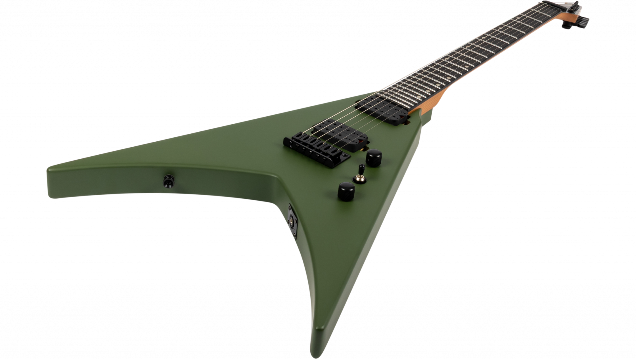Spira Guitars V400 Mgr 2h Ht Eb - Satin Green - E-Gitarre aus Metall - Variation 2