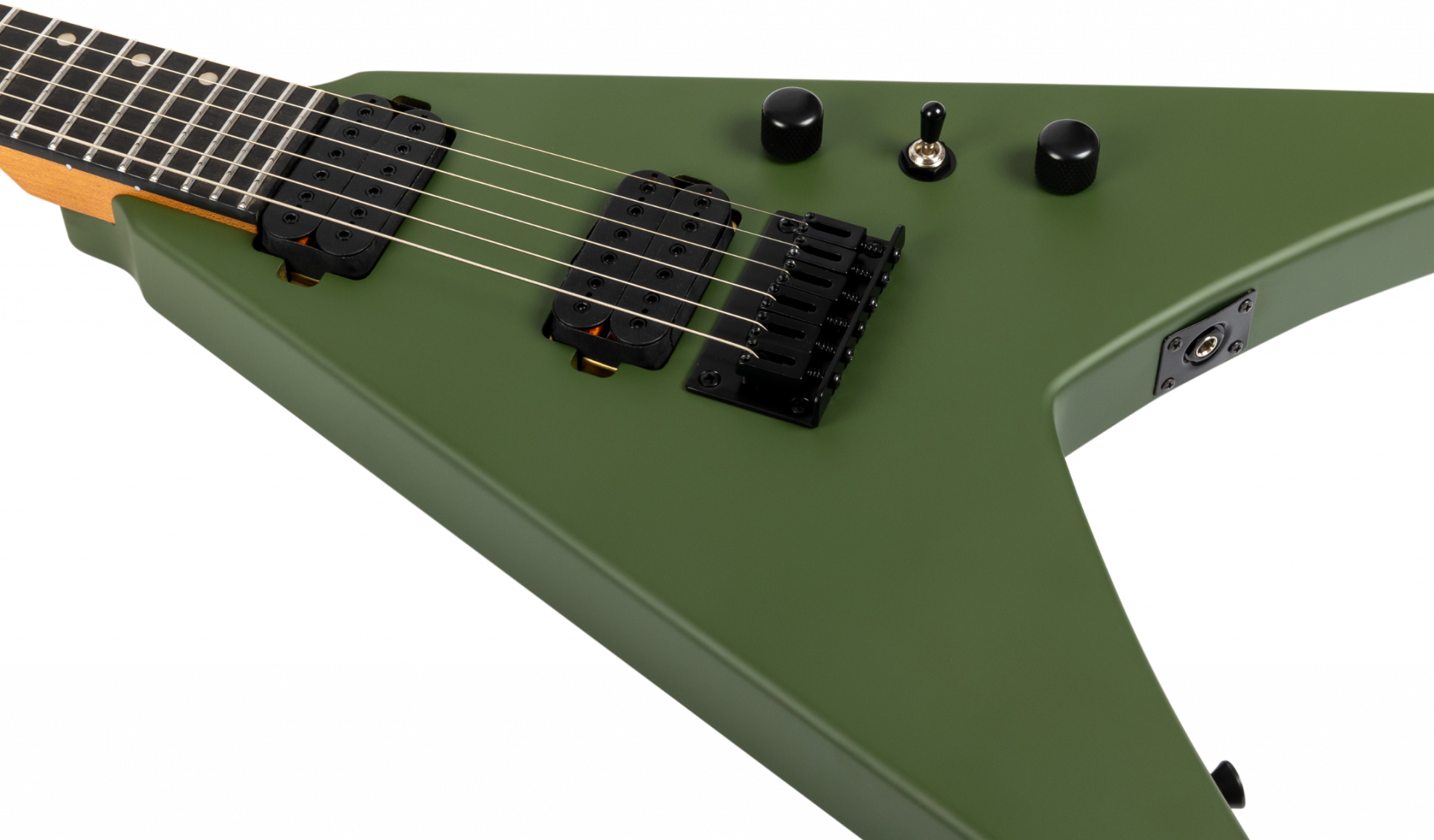 Spira Guitars V400 Mgr 2h Ht Eb - Satin Green - E-Gitarre aus Metall - Variation 3
