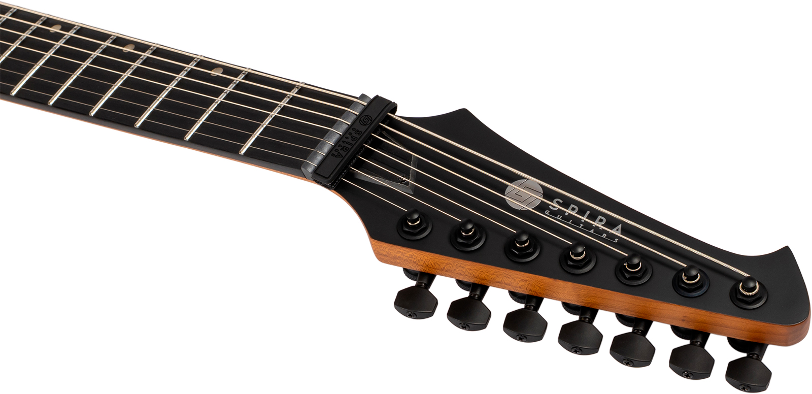 Spira Guitars V407 Mgr 7c 2h Ht Eb - Green Satin - E-Gitarre aus Metall - Variation 4