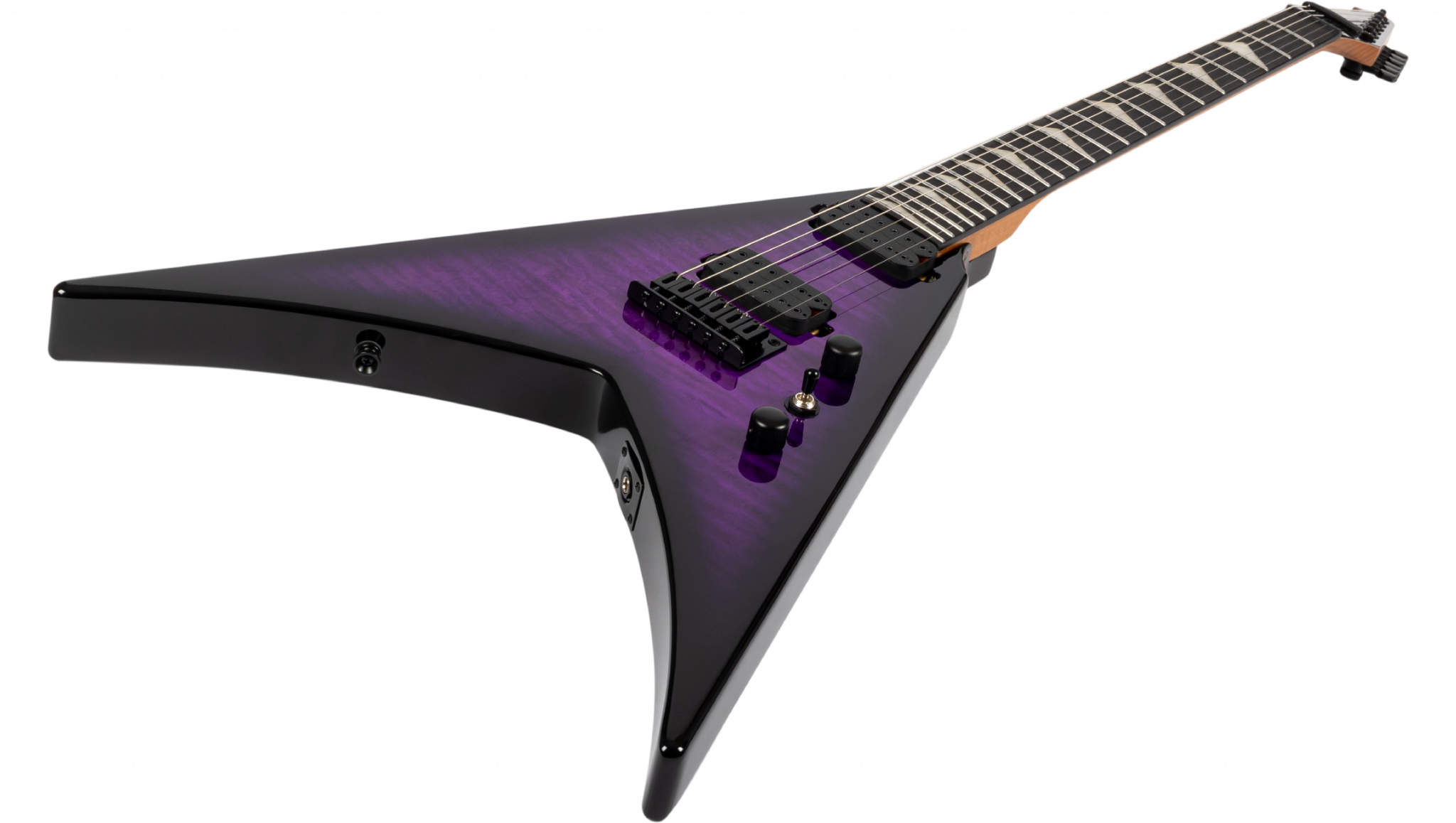 Spira Guitars V500 Tpp E 2h Ht Eb - Trans Purple - E-Gitarre aus Metall - Variation 2