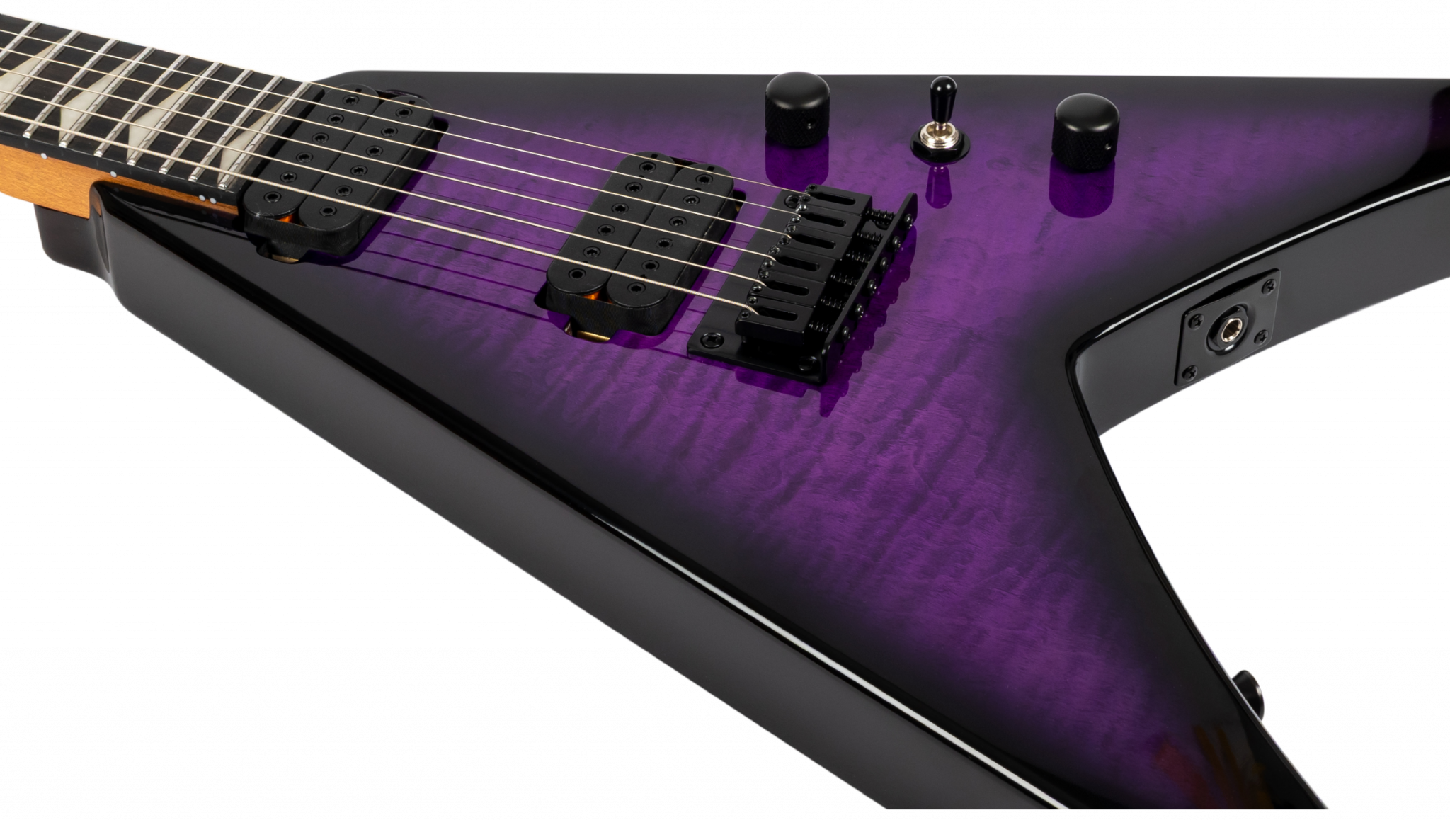 Spira Guitars V500 Tpp E 2h Ht Eb - Trans Purple - E-Gitarre aus Metall - Variation 3