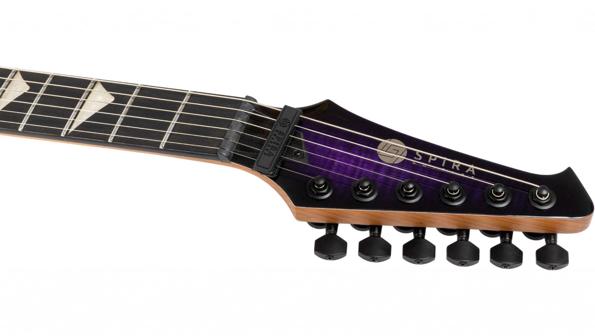 Spira Guitars V500 Tpp E 2h Ht Eb - Trans Purple - E-Gitarre aus Metall - Variation 4