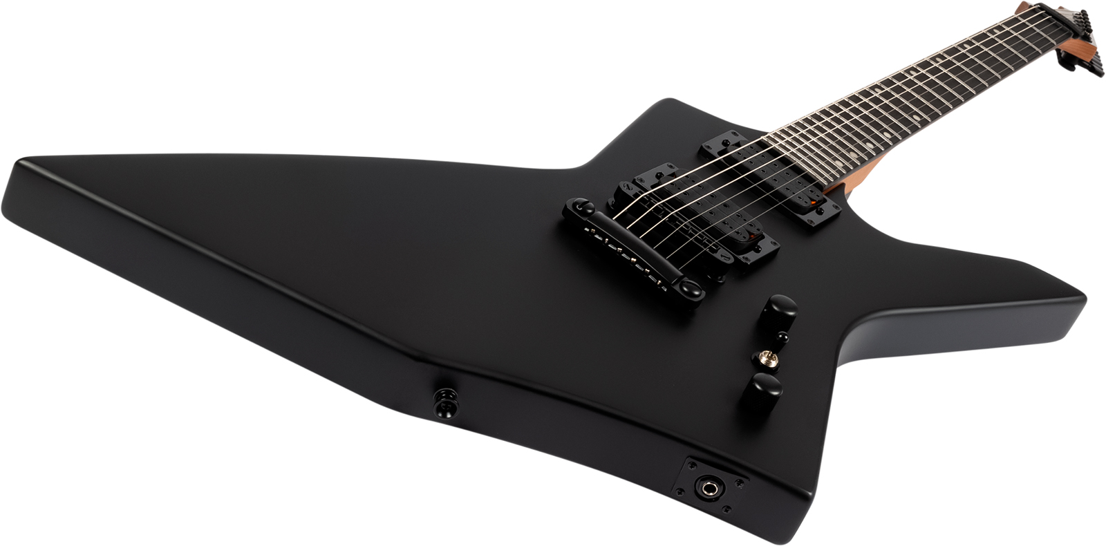 Spira Guitars X400 Mbk 2h Ht Mn - Satin Black - E-Gitarre aus Metall - Variation 2