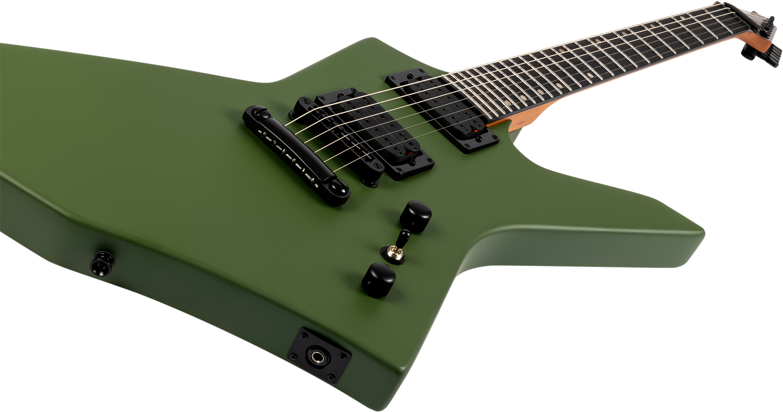 Spira Guitars X400 Mgr 2h Ht Mn - Satin Green - E-Gitarre aus Metall - Variation 3