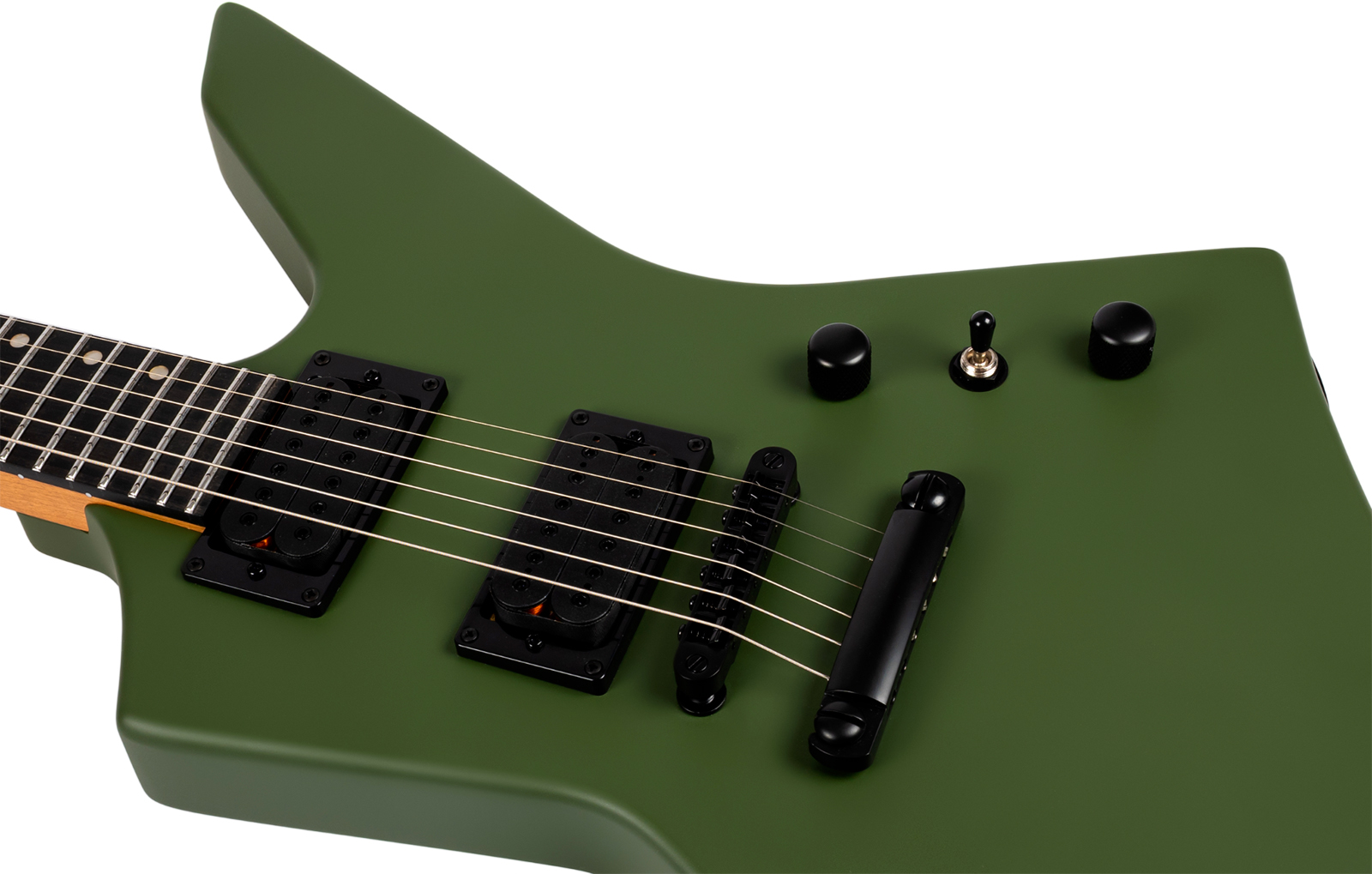 Spira Guitars X400 Mgr 2h Ht Mn - Satin Green - E-Gitarre aus Metall - Variation 4