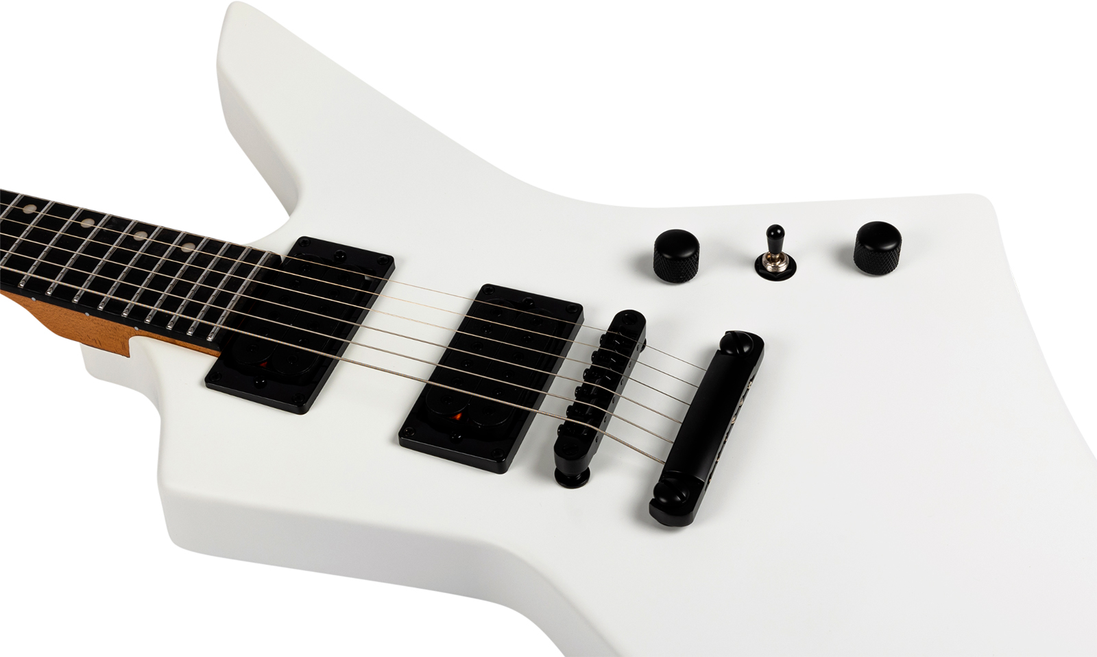 Spira Guitars X400 Mwh 2h Ht Mn - Satin White - E-Gitarre aus Metall - Variation 4