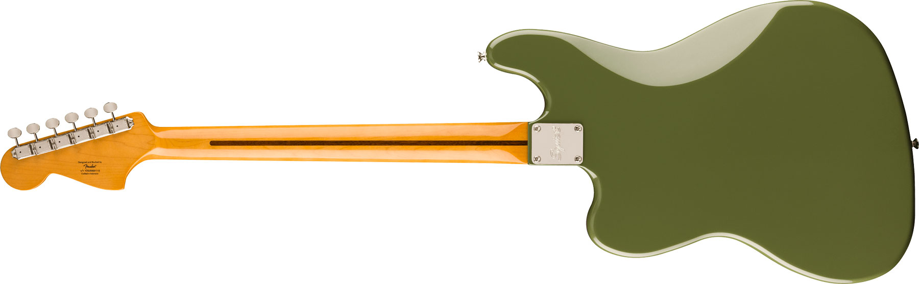 Squier Bass Vi Classic Vibe Fsr Ltd 3s Trem Lau - Olive Matching Headstock - Solidbody E-bass - Variation 1