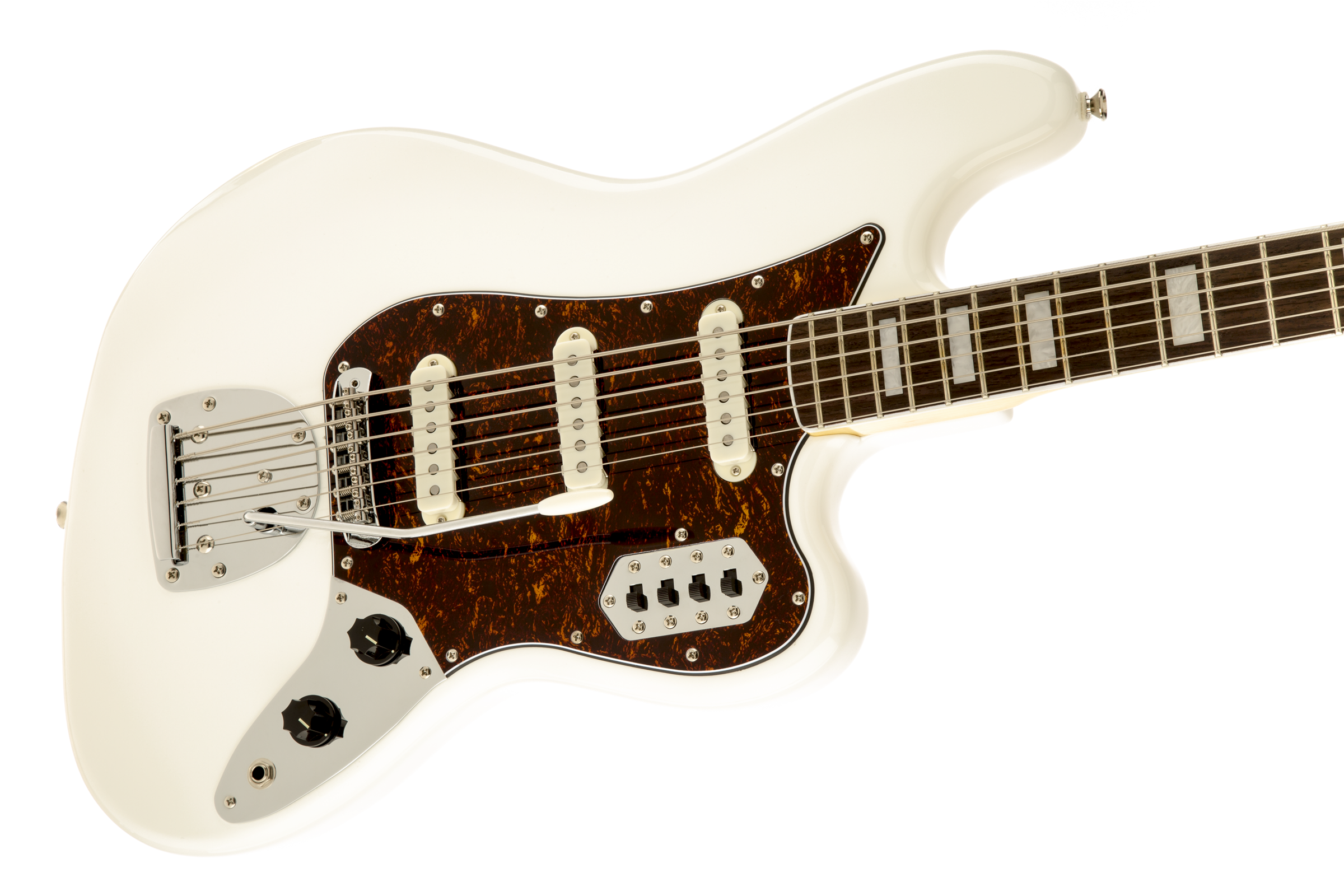 Squier Bass Vi Vintage Modified (rw) - Olympic White - Solidbody E-bass - Variation 2