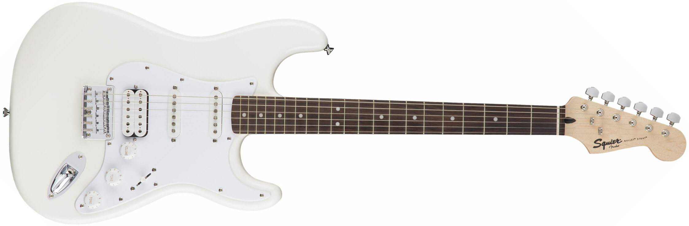 Squier Bullet Stratocaster Ht Hss (lau) - Arctic White - E-Gitarre in Str-Form - Main picture