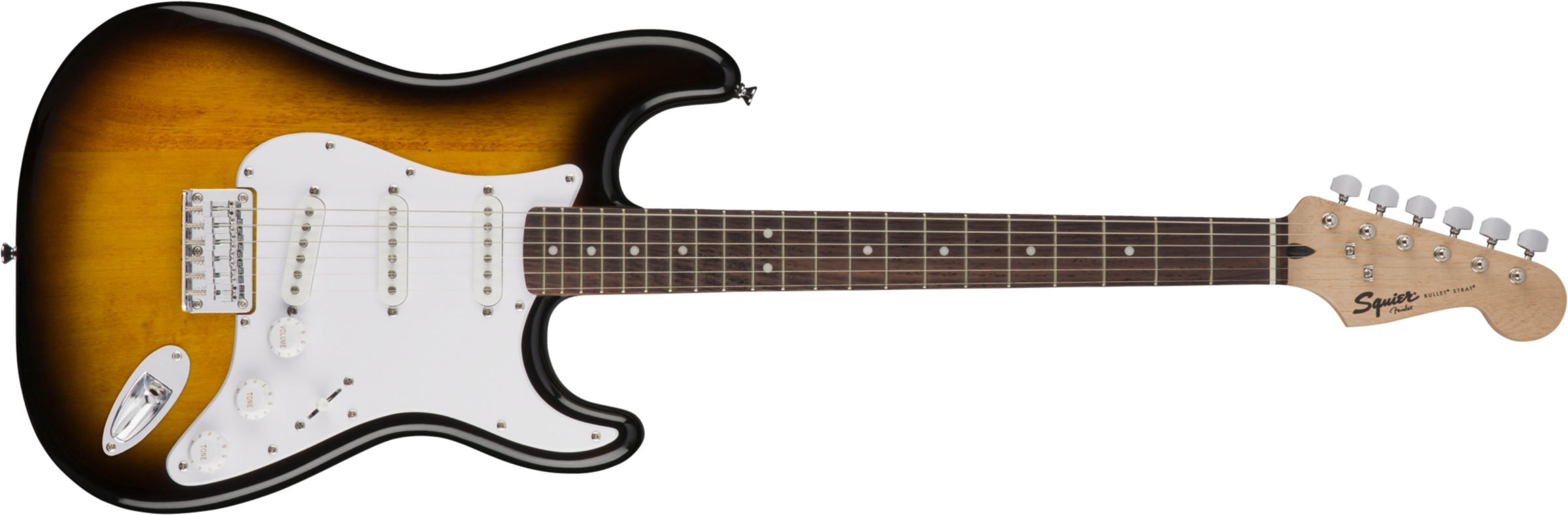 Squier Bullet Stratocaster Ht Sss Lau - Brown Sunburst - E-Gitarre in Str-Form - Main picture