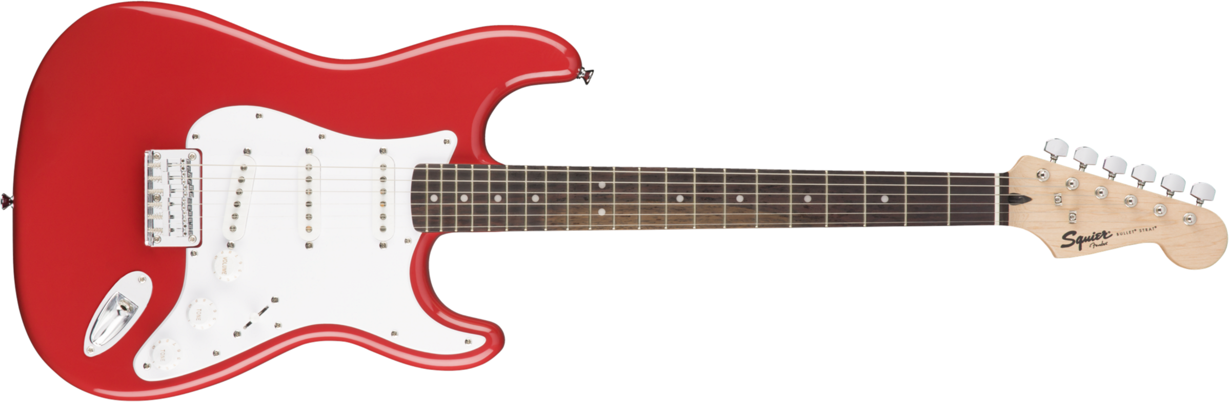 Squier Bullet Stratocaster Ht Sss (lau) - Fiesta Red - E-Gitarre in Str-Form - Main picture