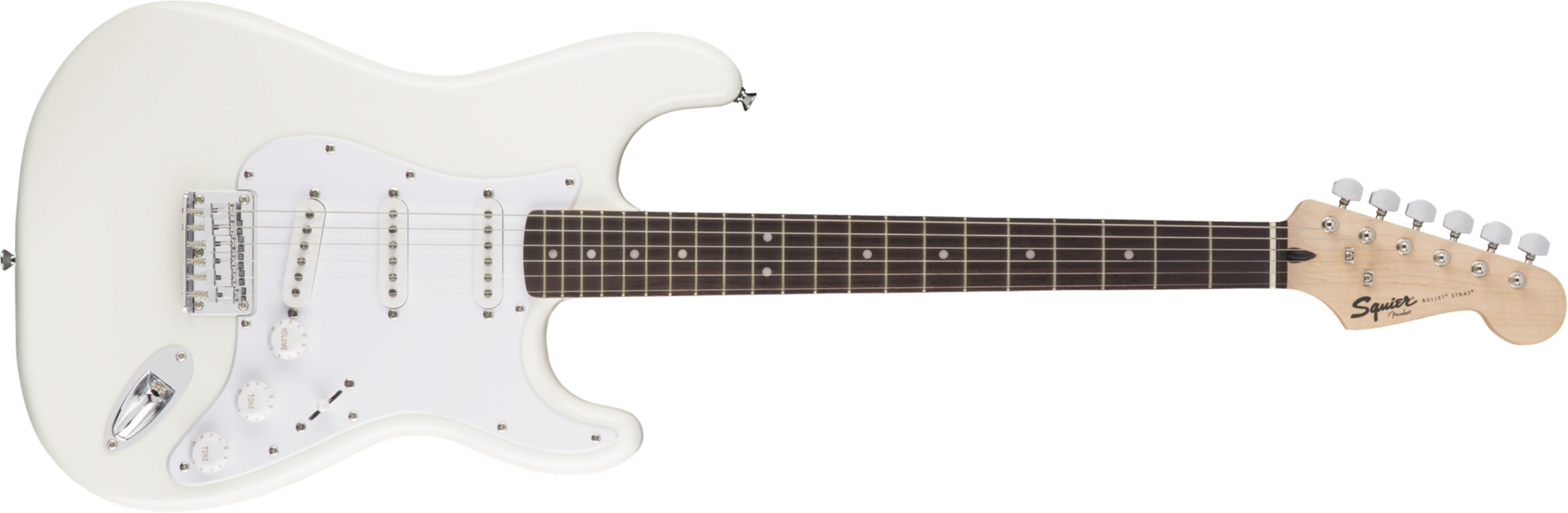 Squier Bullet Stratocaster Ht Sss (lau) - Arctic White - E-Gitarre in Str-Form - Main picture