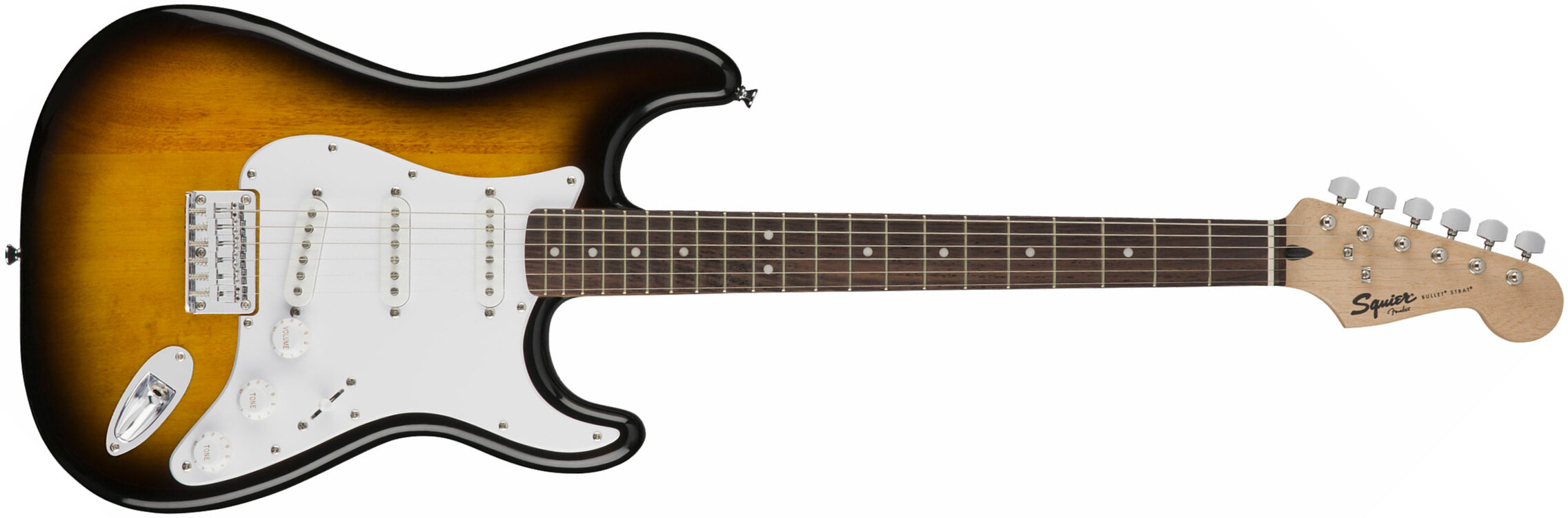Squier Bullet Stratocaster Ht Sss Rw - Brown Sunburst - E-Gitarre in Str-Form - Main picture