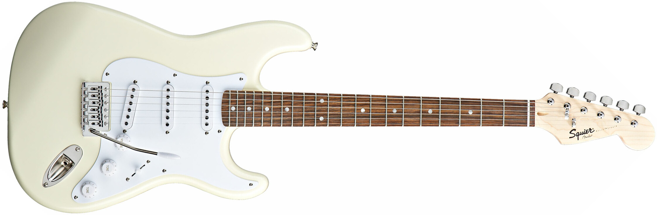 Squier Bullet Stratocaster With Tremolo Sss Lau - Arctic White - E-Gitarre in Str-Form - Main picture