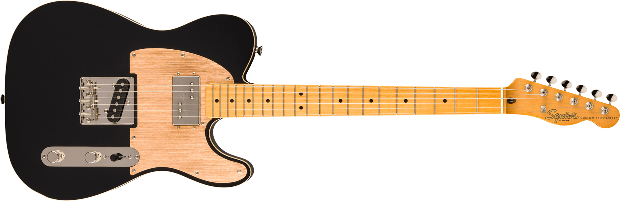 Squier Classic Vibe Tele 60s Custom Fsr Ltd Sh Ht Mn - Black - E-Gitarre in Teleform - Main picture