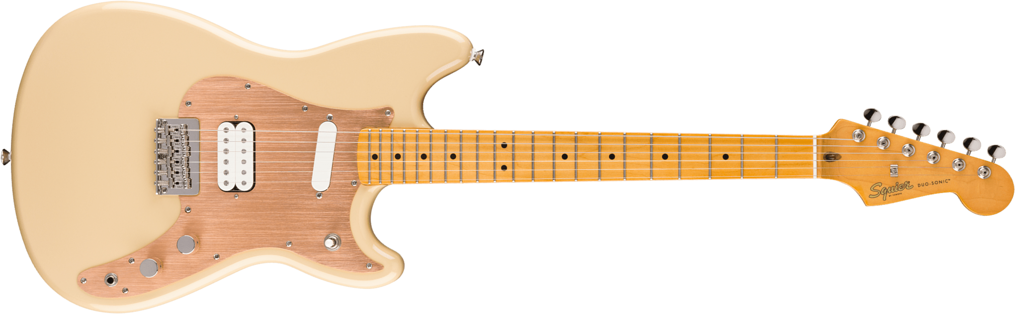 Squier Duo-sonic Hs Classic Vibe Shsc Ht Lau - Desert Sand - Retro-Rock-E-Gitarre - Main picture