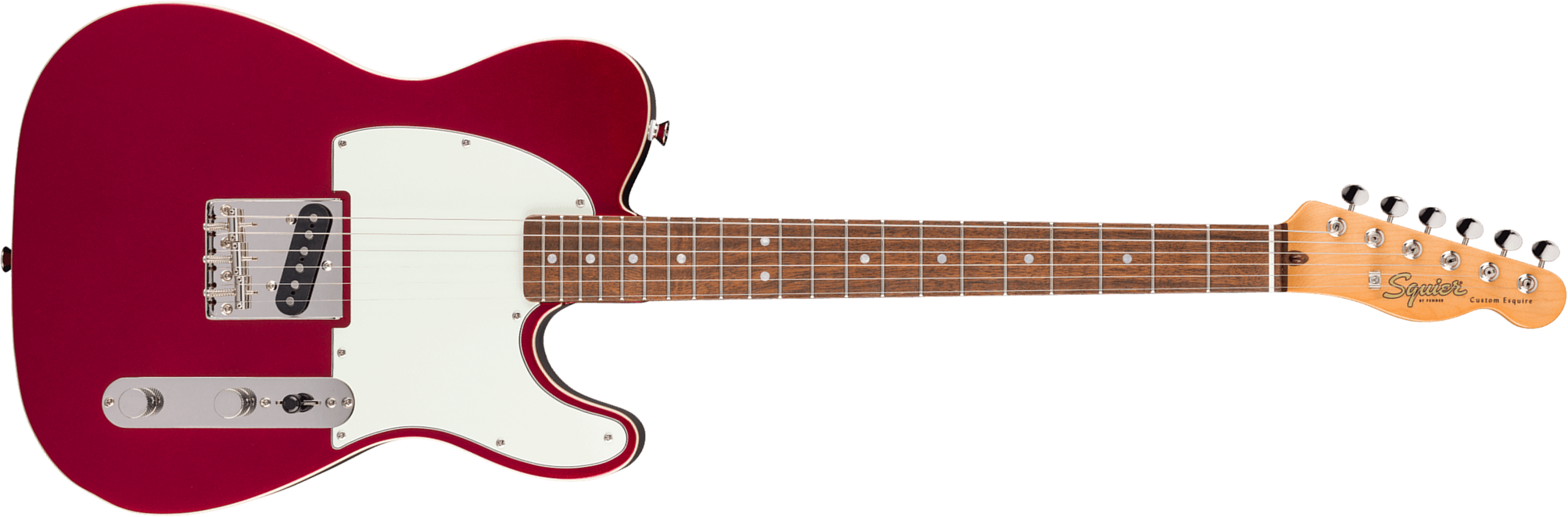 Squier Esquire / Tele Custom Classic Vibe 1s Ht Lau - Candy Apple Red - E-Gitarre in Teleform - Main picture