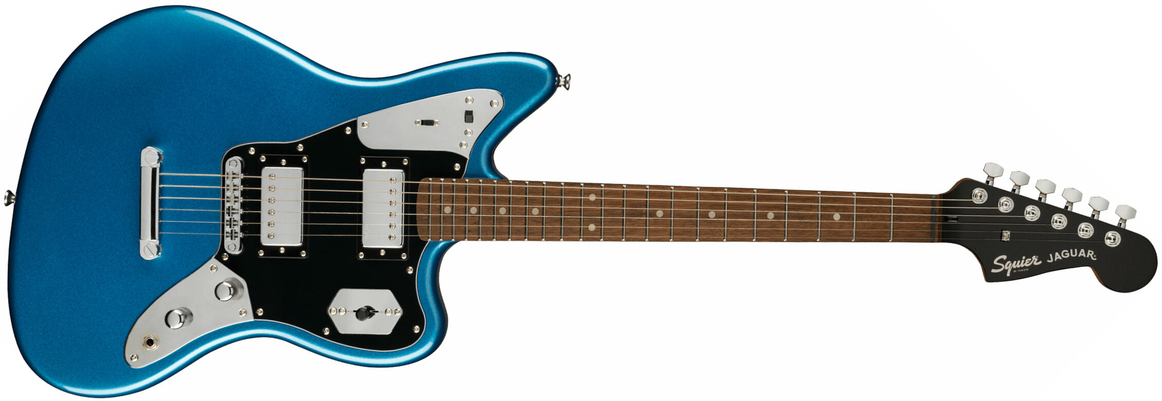 Squier Jaguar Contemporary Hh St Fsr Ltd Ht Lau - Lake Placid Blue - Retro-Rock-E-Gitarre - Main picture