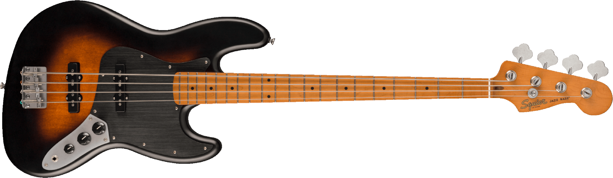 Squier Jazz Bass 40th Anniversary Gold Edition Mn - Satin Wide 2-color Sunburst - Solidbody E-bass - Main picture