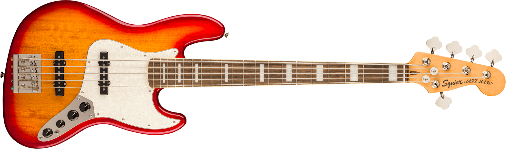 Squier Jazz Bass 70s Active V Classic Vibe 5c Mn - Sienna Sunburst - Solidbody E-bass - Main picture