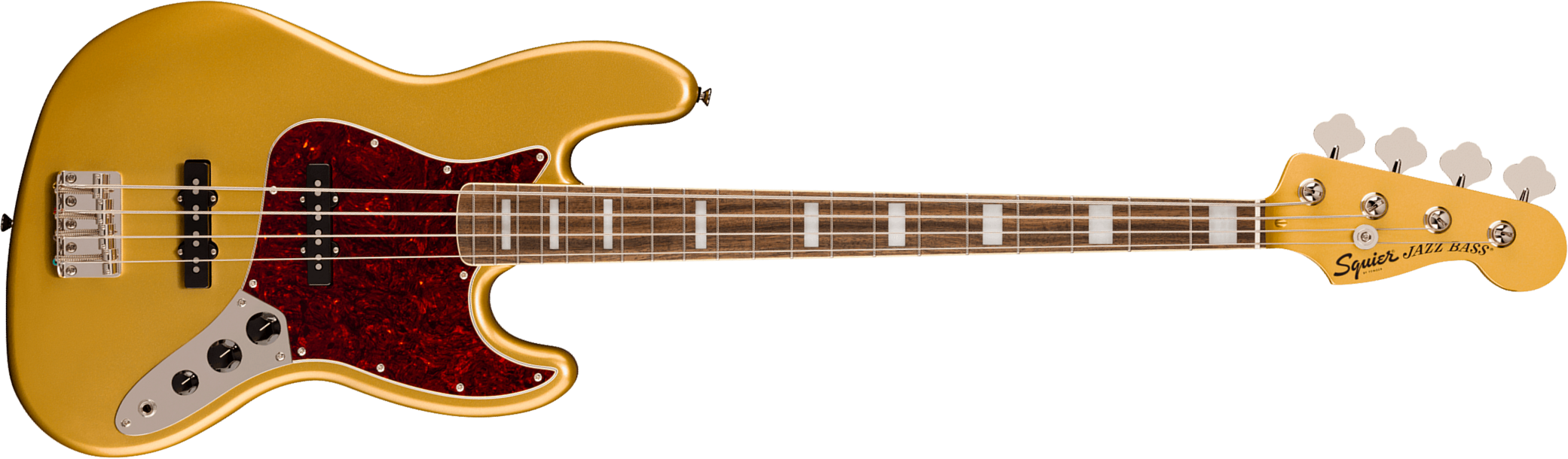 Squier Jazz Bass 70s Classic Vibe Ltd Rw - Aztec Gold - Solidbody E-bass - Main picture