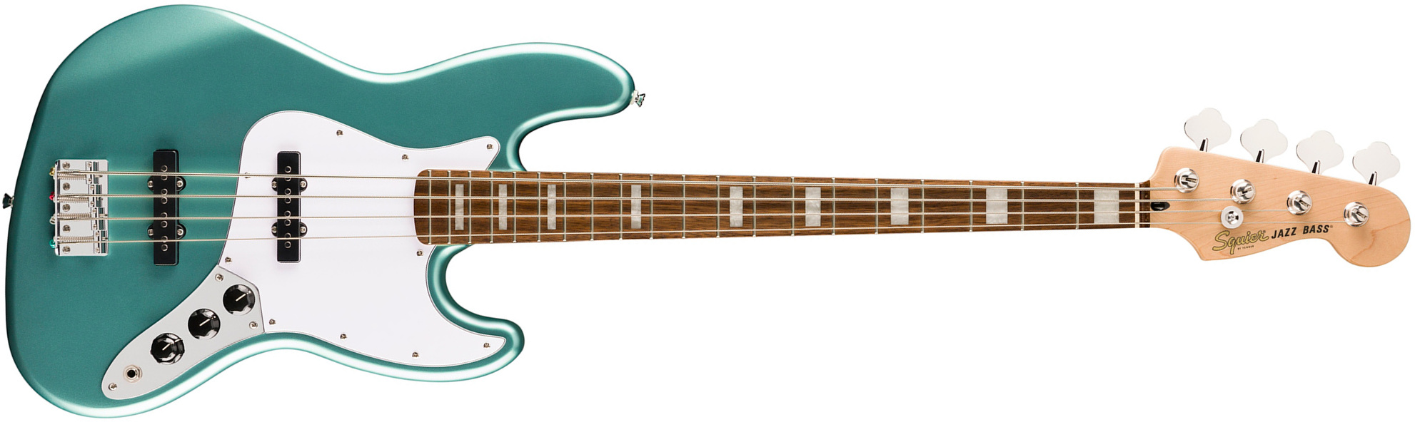 Squier Jazz Bass Active Affinity Lau - Mystic Seafoam Green - Solidbody E-bass - Main picture