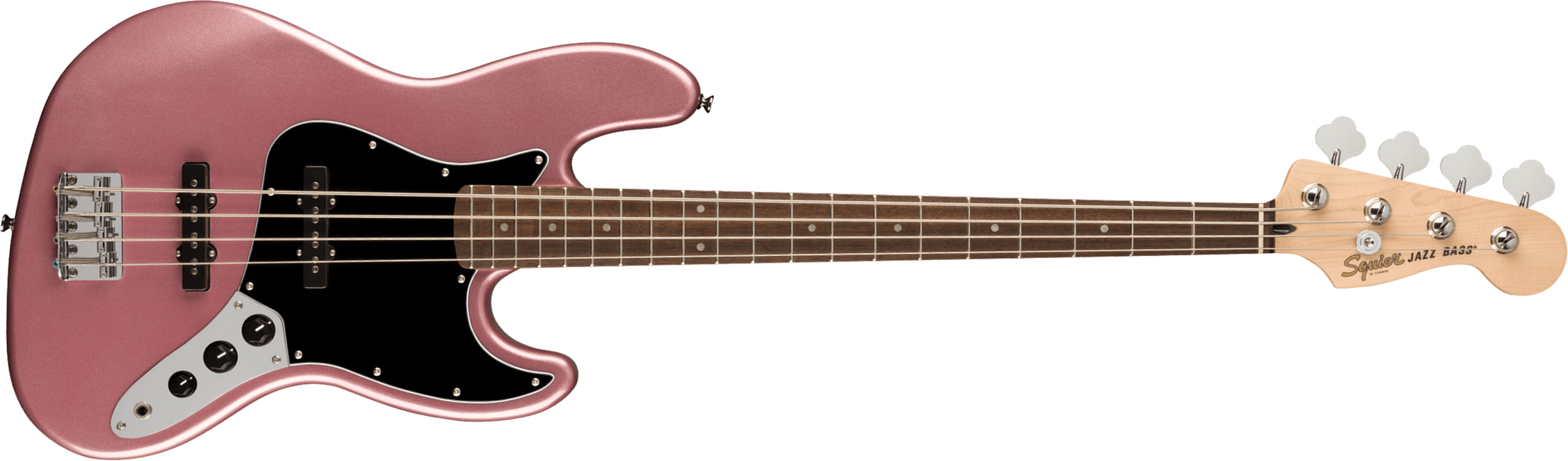 Squier Jazz Bass Affinity 2021 Lau - Burgundy Mist - Solidbody E-bass - Main picture