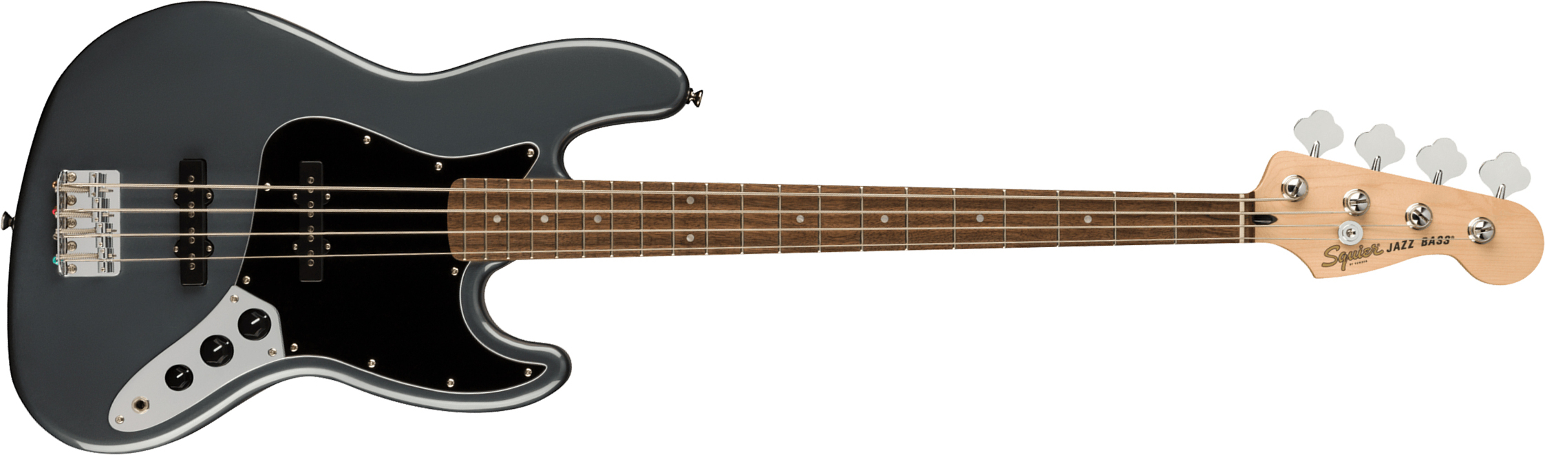 Squier Jazz Bass Affinity 2021 Lau - Charcoal Frost Metallic - Solidbody E-bass - Main picture
