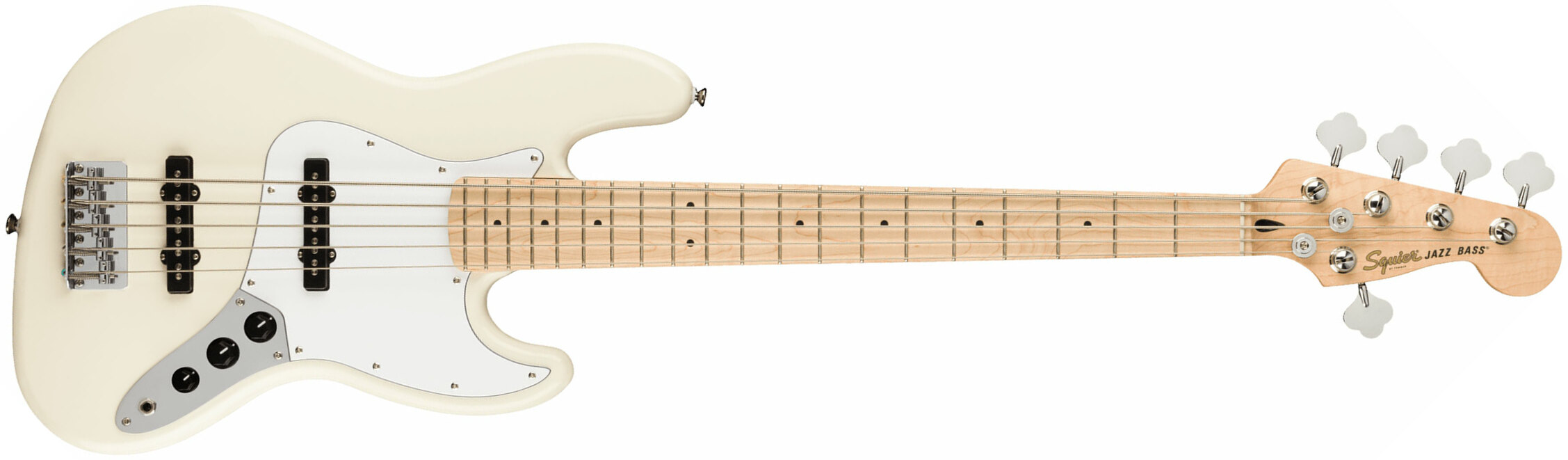 Squier Jazz Bass Affinity V 2021 5-cordes Mn - Olympic White - Solidbody E-bass - Main picture