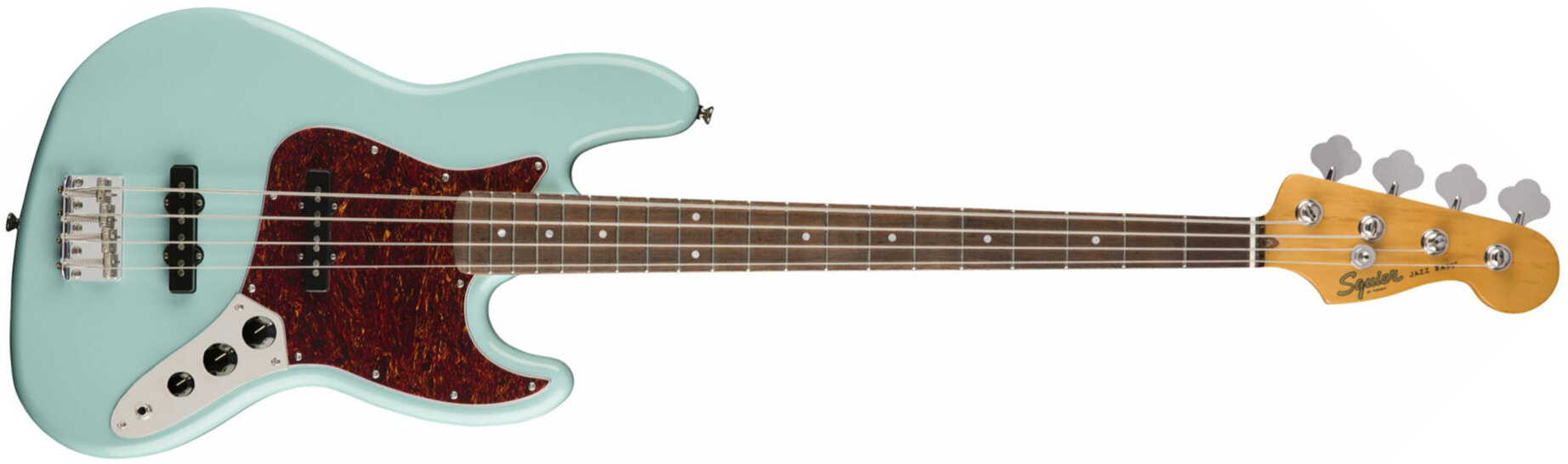 Squier Jazz Bass Classic Vibe 60s 2019 Lau - Daphne Blue - Solidbody E-bass - Main picture