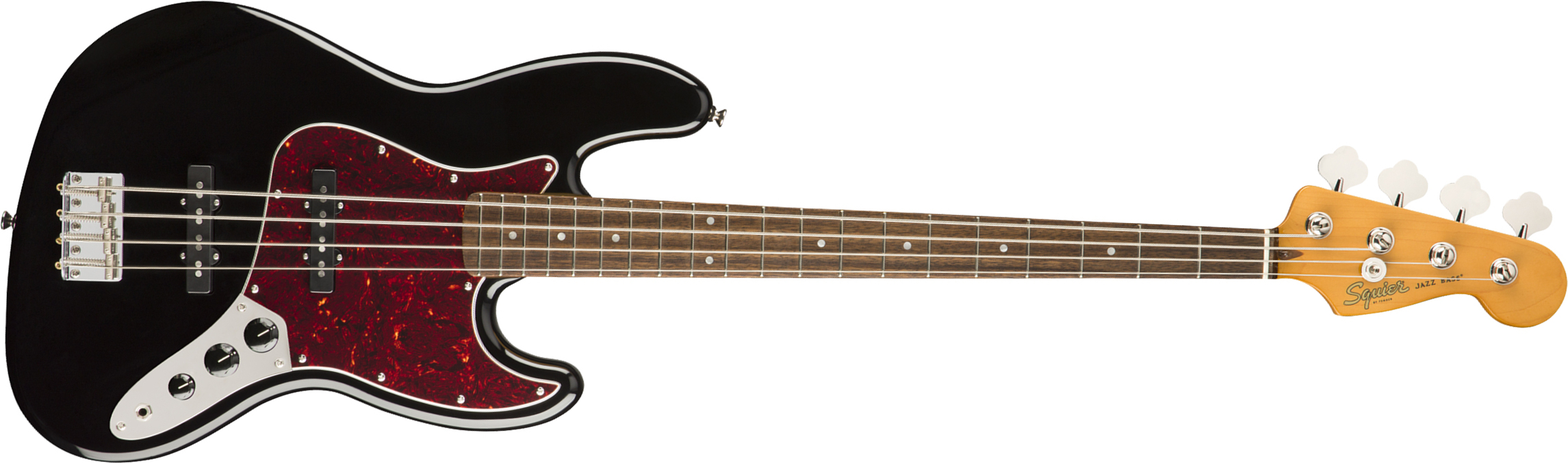 Squier Jazz Bass Classic Vibe 60s 2019 Lau - Black - Solidbody E-bass - Main picture