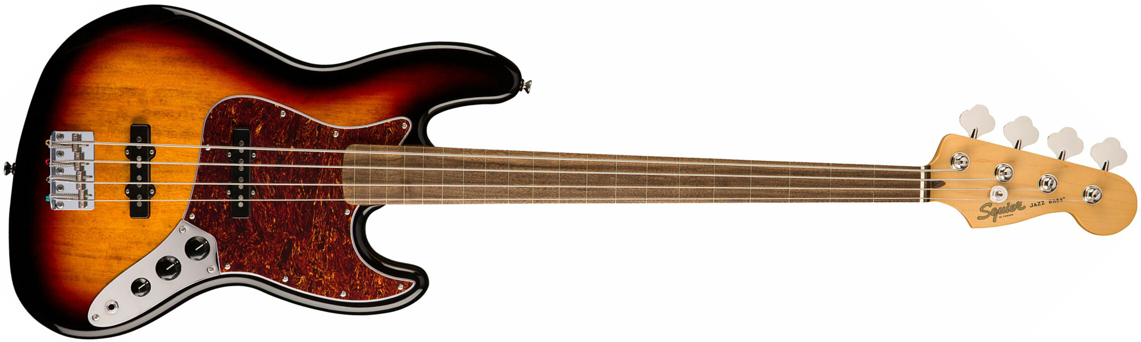 Squier Jazz Bass Classic Vibe 60s Fretless 2019 Lau - 3-color Sunburst - Solidbody E-bass - Main picture